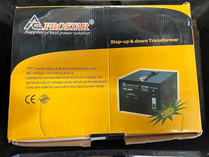 Prostar Step-Up & Down 3000 Transformator, Audio, Tv en Foto, Opladers, Ophalen