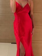 Zara cocktailjurk met spleet maat m rood galajurk kerst jurk, Maat 38/40 (M), Verzenden, Zara, Cocktailjurk