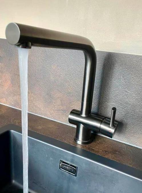 Lanesto Sereno keukenkraan gun metal, Huis en Inrichting, Keuken | Keukenelementen, Zo goed als nieuw, Minder dan 100 cm, 25 tot 50 cm