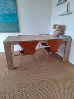 GRATIS Eettafel licht eikenhout Henders & Hazel 100x200 cm, Huis en Inrichting, Ophalen, Gebruikt