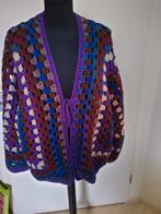 Handgemaakt Granny Square Vest - One Size, Kleding | Dames, Maat 38/40 (M), Paars, Nieuw, Ophalen of Verzenden