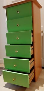 IKEA Ladenkastje, 6 laatjes groen - Slechts € 10,-., Ophalen, Minder dan 50 cm, Gebruikt, 5 laden of meer