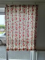 Vintage landelijke gordijnen, Huis en Inrichting, Stoffering | Gordijnen en Lamellen, 100 tot 150 cm, 200 cm of meer, Rood, Ophalen of Verzenden