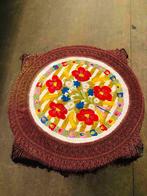 Tafelkleed met bloemen en grote franjes, Gebruikt, Etten-Leur, DJT@dejuistetoon.eu, Ophalen of Verzenden