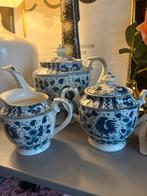 Delfts Blauw Theepot met Melk- en Suikerkannetje, Ophalen of Verzenden