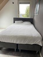 Boxspring 140 *200, Huis en Inrichting, Ophalen, Gebruikt, Wit, Tweepersoons