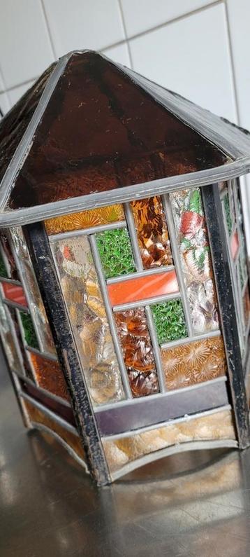 glas in loodlamp Amsterdamse School  beschikbaar voor biedingen