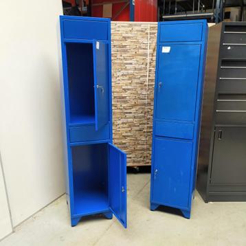 2-deurs (+2 kleppen) retro (was) kledinglocker voor bedrijfs beschikbaar voor biedingen