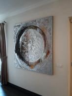 Abstract Schilderij met Cirkelmotief, stijl Jan Kind, Ophalen