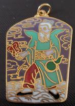 Cloisonne groen emaille hanger chinese man, Ophalen of Verzenden, Zo goed als nieuw, Groen
