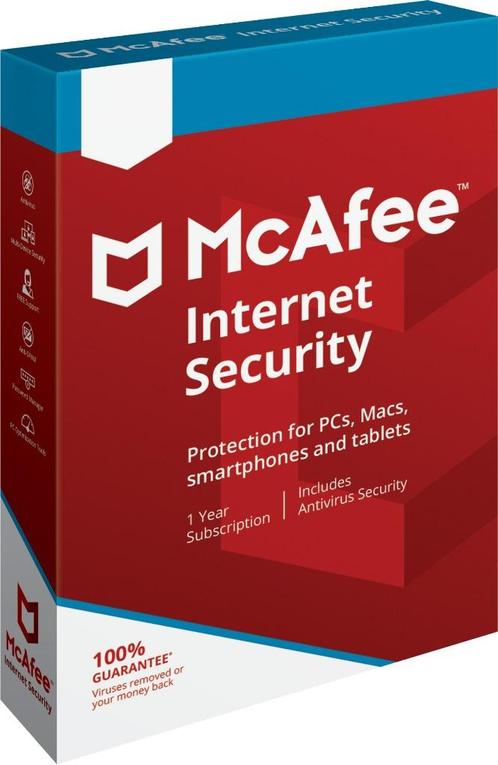 McAfee Internet Security 2024 nu € 8,95, Computers en Software, Antivirus- en Beveiligingssoftware, Nieuw, Windows, Android, Ophalen