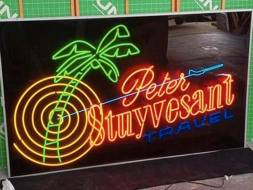 GROOT RECLAMEBORD LICHTBAK NEON RECLAME PETER STUYVESANT, Verzamelen, Merken en Reclamevoorwerpen, Zo goed als nieuw, Reclamebord