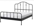 Zwart bedframe staal 208x168x140cm buitenmaat, Antiek en Kunst, Antiek | Meubels | Bedden, Ophalen