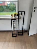 2 moderne stalen rustieke vloerlampen, Ophalen, Gebruikt, Minder dan 100 cm, Metaal
