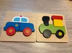Houten Puzzel Voertuigen, 2 tot 4 jaar, 10 tot 50 stukjes, Ophalen of Verzenden, Zo goed als nieuw