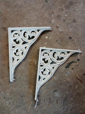 2 Brocante Plankdragers 15x19cm beschikbaar voor biedingen