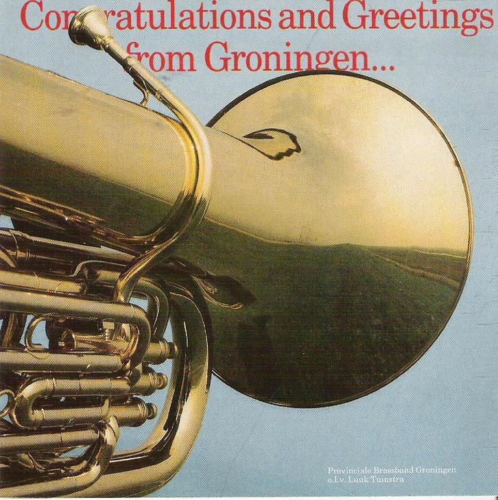 Hafabra- PROVINCIAL BRASSBAND GRONINGEN= ccNGRATULATIONS, Cd's en Dvd's, Cd's | Instrumentaal, Zo goed als nieuw, Verzenden