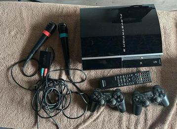 Playstation 3(Phat) met controllers,microfoons en Bluray RC beschikbaar voor biedingen
