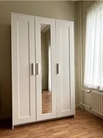 3x Brimnes kledingkast 3 deurs spiegel wardrobe Ikea wit, Ophalen, 100 tot 150 cm, Zo goed als nieuw, 150 tot 200 cm