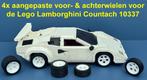 4x aangepaste wielen voor de Lego Lamborghini Countach 10337, Ophalen of Verzenden, Nieuw