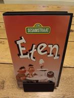 Sesamstraat - Eten VHS, Alle leeftijden, Ophalen of Verzenden, Gebruikt, Nederlandstalig