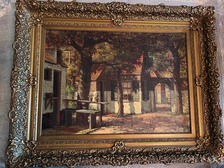 Henricus Veenendaal 2 Olieverfschilderijen, Antiek en Kunst, Kunst | Schilderijen | Klassiek, Ophalen