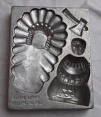 Oude unieke marsepeinvorm: INDIAAN met TOOI  (VAN LAERE), Antiek en Kunst, Curiosa en Brocante, Ophalen of Verzenden