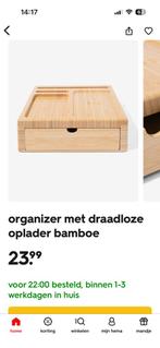 2 stuks hema bamboe draadloze oplader / organizer, Minder dan 60 cm, Kooi, Minder dan 75 cm, Ophalen of Verzenden