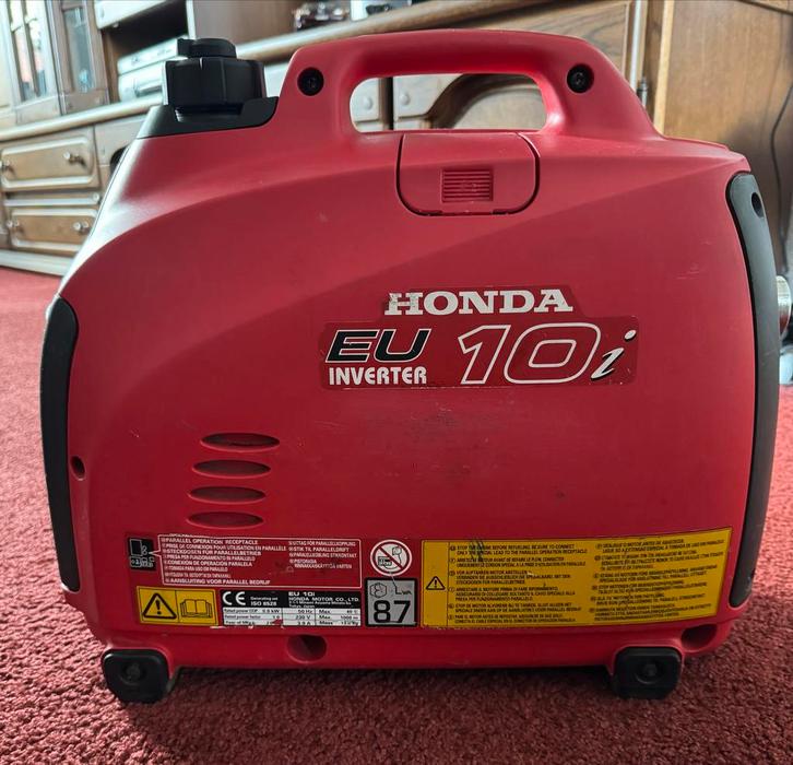 Honda EU10i Aggregaat - Compact en Betrouwbaar!, Doe-het-zelf en Verbouw, Aggregaten, Gebruikt, Benzine, Minder dan 5 kVA, Ophalen of Verzenden