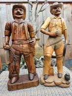 MASSIEF HOUTEN COWBOY INDIANEN BEELDEN  VOOR COUNTRY BAR, Ophalen