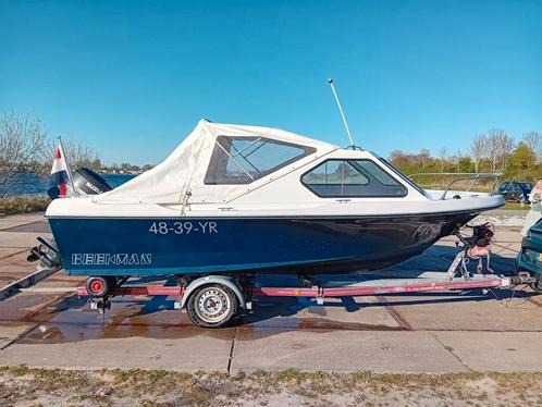 Beekman Alfa 505 * 50pk suzuki * trailer * zeilkap, Watersport en Boten, Motorboten en Motorjachten, Zo goed als nieuw, Polyester