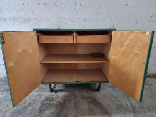 Pastoe kastje jaren 50, Huis en Inrichting, Kasten | Dressoirs, Gebruikt, 50 tot 100 cm, 25 tot 50 cm, Met lade(s), Teakhout, Ophalen