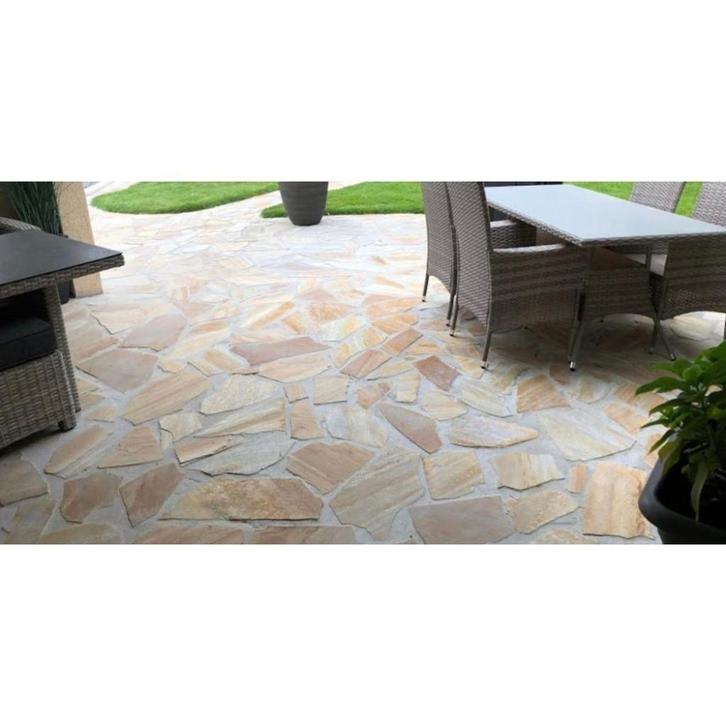 Flagstones - Flagstones per m2, Tuin en Terras, Tegels en Klinkers, Nieuw, Terrastegels, Natuursteen, Ophalen of Verzenden