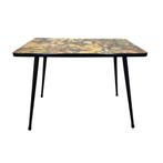 Formica bijzettafel met bloemenblad, Ophalen, Huis en Inrichting