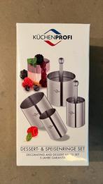 Küchenprofi Dessert- & Amuse Ringen Set RVS – nieuw in doos!, Ophalen of Verzenden, Nieuw