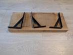 Houten wandplank met beugels, Ophalen, Zo goed als nieuw