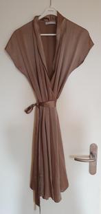 Jurk, Stefanel, goudkleur, zijden, maat 36, Overige kleuren, Ophalen of Verzenden, Zo goed als nieuw, Maat 36 (S)