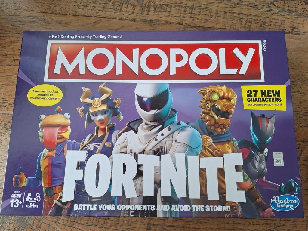 Monopoly Fortnite, Hobby en Vrije tijd, Gezelschapsspellen | Bordspellen, Ophalen of Verzenden, Zo goed als nieuw