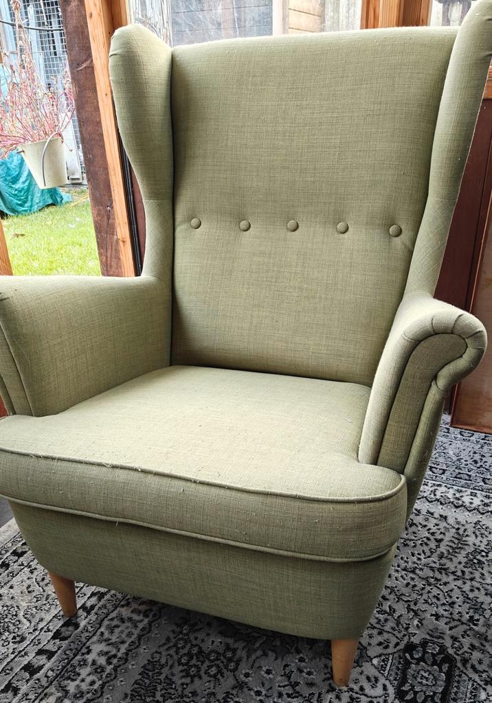 IKEA Strandmon oorfauteuil, Huis en Inrichting, Woonaccessoires | Overige, Gebruikt, Ophalen