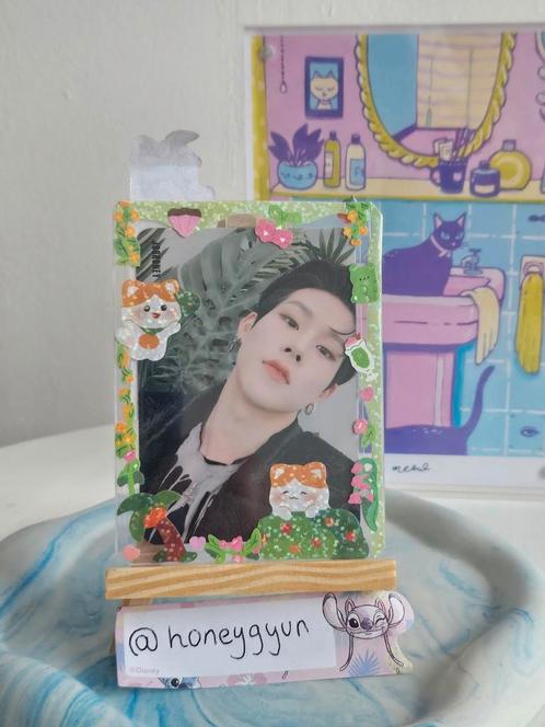 kpop photocard + toploader monsta x rap joohoney, Verzamelen, Muziek, Artiesten en Beroemdheden, Zo goed als nieuw, Foto of Kaart