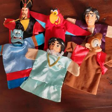 Aladdin handpoppen poppenkastpoppen Disney  beschikbaar voor biedingen
