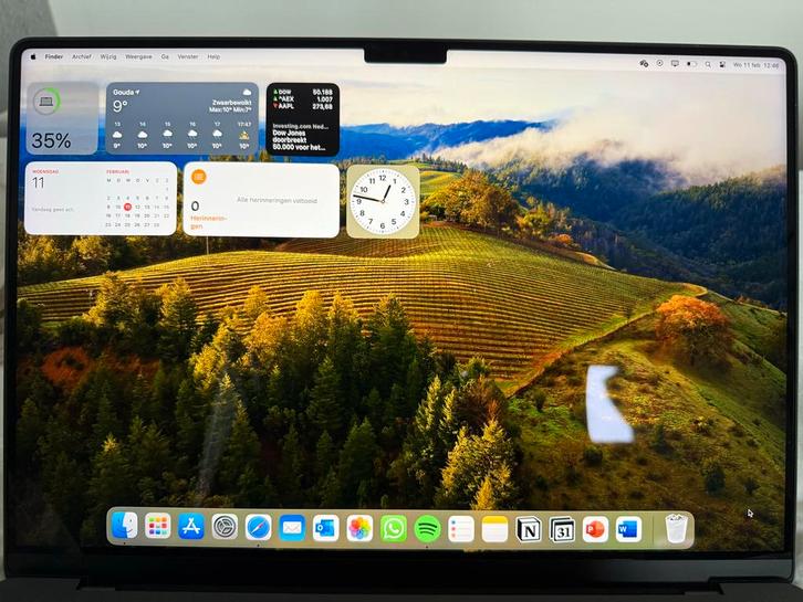MacBook Pro 16" M3 Pro (2023) - Spacezwart - Nieuwstaat!, Computers en Software, Apple Macbooks, Zo goed als nieuw, MacBook Pro