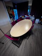 Ovale vergadertafel, Huis en Inrichting, Tafels | Eettafels, Ophalen, Gebruikt, 100 tot 150 cm, 200 cm of meer