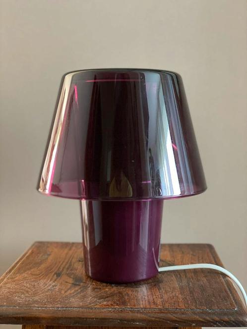 Vintage Ikea Gavik mushroom tafellamp / nachtlamp, Huis en Inrichting, Lampen | Tafellampen, Gebruikt, Minder dan 50 cm, Glas