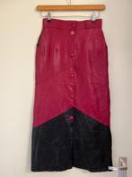 Wijnrood zwart leren rok 34/36, Kleding | Dames, Rokken, Nieuw, Ophalen of Verzenden, Maat 36 (S), Rood
