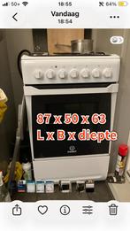Indesit gasfornuis & elektrische oven, Witgoed en Apparatuur, Fornuizen, Ophalen, Gebruikt, 4 kookzones, Gas