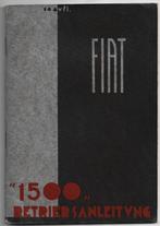 Fiat 1500 Betriebsanleitung handboek 1941, Ophalen of Verzenden