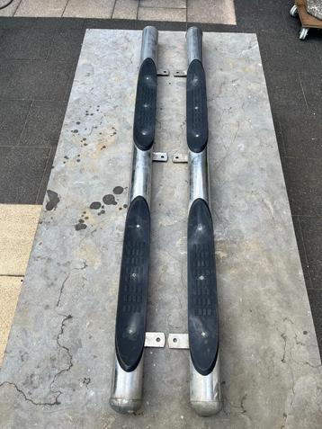 RVS sidebars 76mm met steps . MIST EEN AFDEKKAPJE !! beschikbaar voor biedingen
