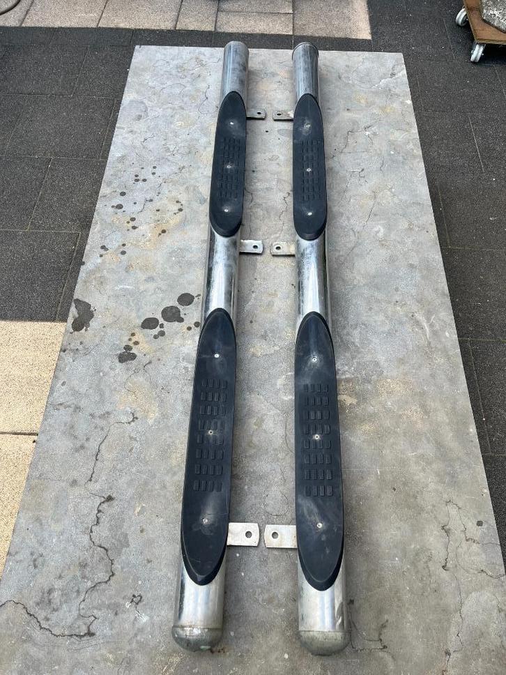RVS sidebars 76mm met steps . MIST EEN AFDEKKAPJE !!, Auto-onderdelen, Sidebars, Gebruikt, Ophalen of Verzenden