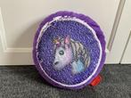 Paars Kussen met unicorn/ eenhoorn, Pailletten.Nieuw, Ophalen of Verzenden, Zo goed als nieuw